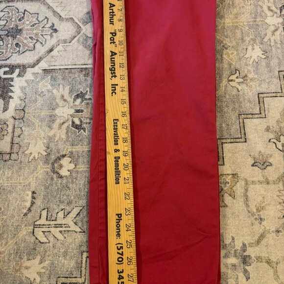 Brooks Brothers Clark Fit Salmon Chino Pants W31/L30 Cotton Mens Casual Wear - Picture 8 of 8